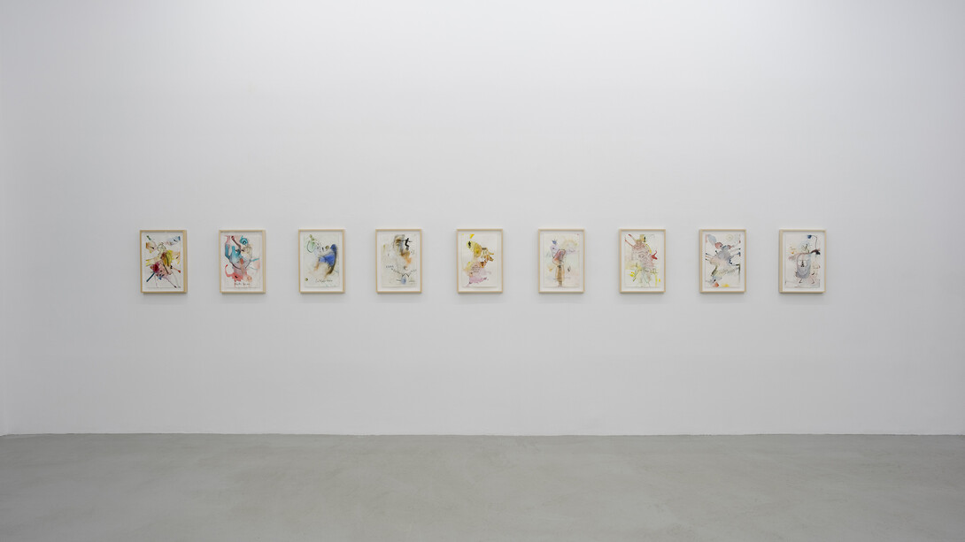 Installation View, Sébastien Léon, A Crack in My Cosmic Egg, 2024. Courtesy of Praz-Delavallade