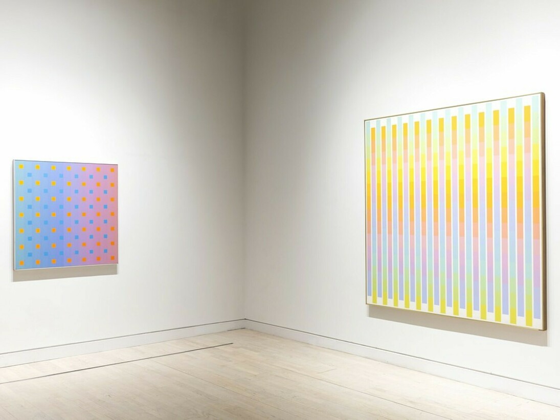 Edna Andrade. Symmetries, exhibition view. Courtesy of Locks Gallery