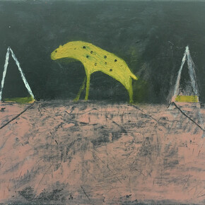 Scott Daniel Ellison, Hyena, 2018, Oil on Canvas, 10x8