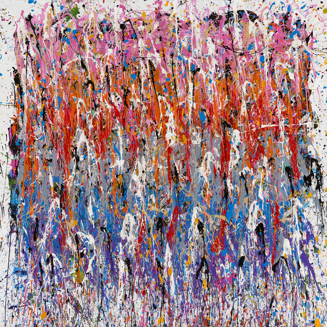 JonOne, Over My Head, 2015, acrylique sur toile, 204 x 202 cm