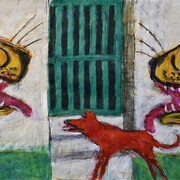 Amit Ambalal, The guardians (detail), 2025. Courtesy of Sakshi Gallery