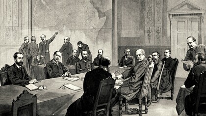 Conferencia de Berlín (1884-1885): en el centro, Bismarck