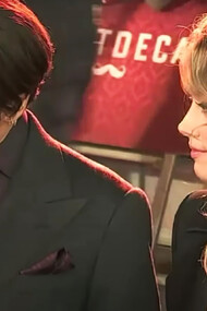 Johnny Depp and Amber Heard at the UK premiere of Mortdecai in 2015