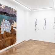 Tyler Eash and Laura Ní Fhlaibhín, Breaking / briseadh / wa’aidom, exhibition view. Courtesy of Britta Rettberg Galerie