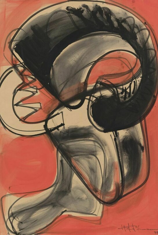 Hans Hofmann, Fury, 1948, Gouache on paper, 24 x 18 inches