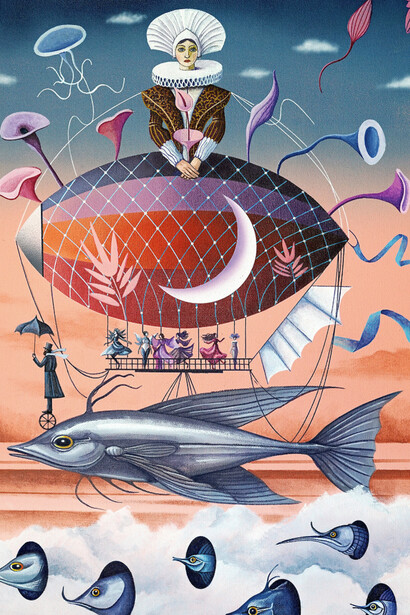 Maria Brzozowska, "Semilla madre", acrílico sobre lienzo