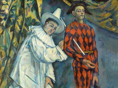 Paul Cezanne, Pierrot and Harlequin (1888)
