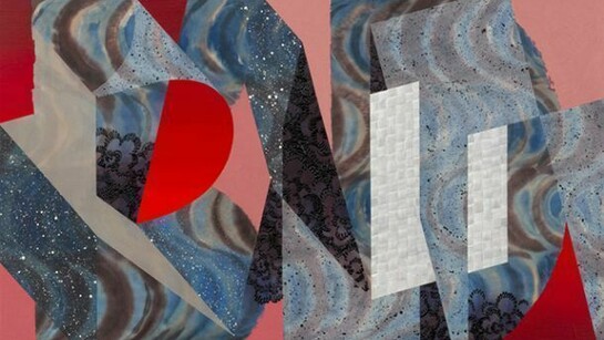Nichole van Beek, Bad Rain, 2014, acrylic and fiber paste on canvas, 41 x 52 inches. Courtesy of the artist and Jeff Bailey Gallery, New York