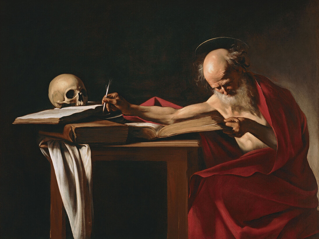 Caravaggio, San Girolamo, 1605-1606. Olio su tela, 112 x 157 cm. Courtesy of Pinacoteca Ambrosiana