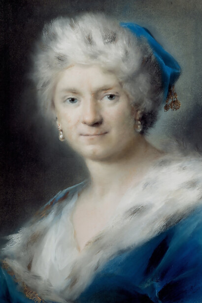 Rosalba Carriera, Self-Portrait as Winter, 1731, Pastel