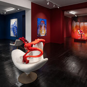 Maggi Hambling and Sarah Lucas, Ooo la la, exhibition view. Courtesy of Contemporary Fine Arts 