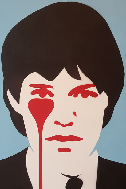 Pure Evil - Marianne Faithfull's Nightmare - Spray Paint on Canvas - 100x100cm