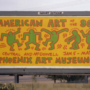 Keith Haring, The collection. Keith Haring, poster from and old exhibition on the street. Courtesy of the Phoenix Art Museum