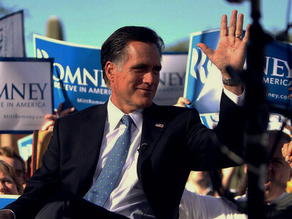 Mitt Romney at a campaign event in Paradise Valley, Arizona, on December 6, 2011