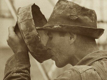 Un trabajador norteamericanos durante la Gran Depresión 