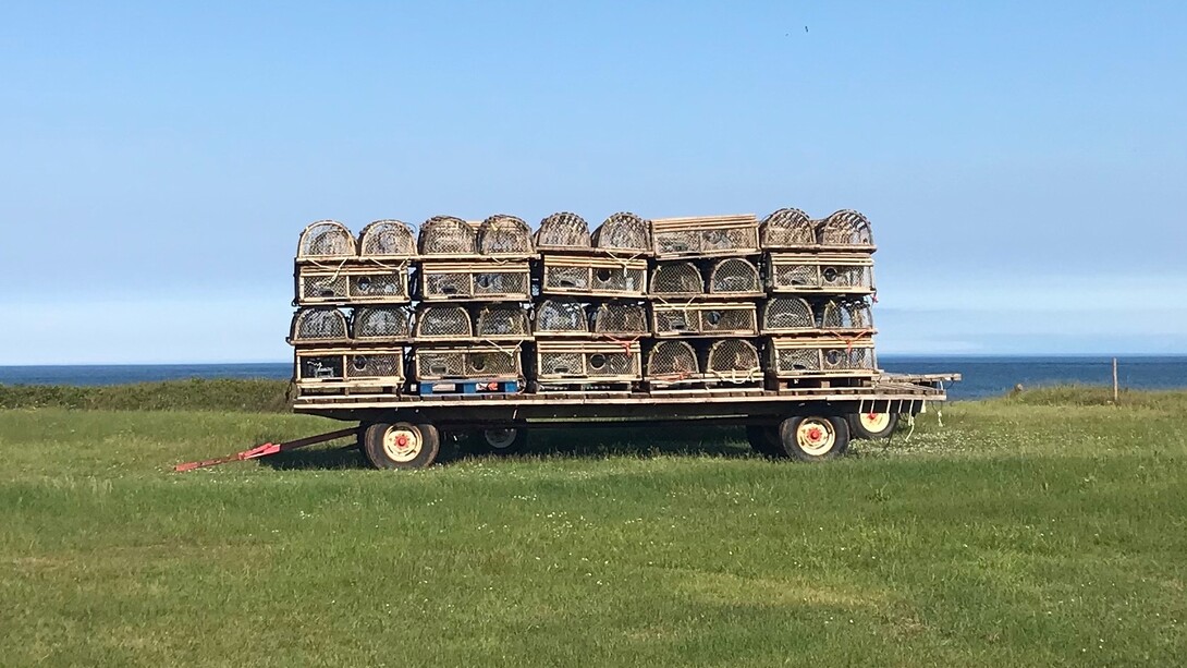 Stacked Lobster Traps