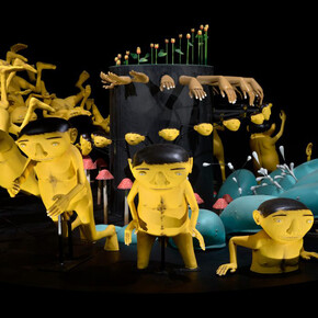 Osgemeos, Endless story, exhibition view. Courtesy of Hirshhorn Museum and Sculpture Garden