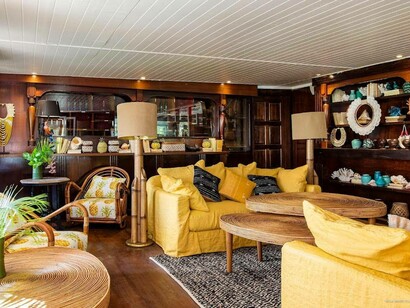 A well decorated room at Villa Marie in St Barts
