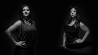 Las hermanas gimnastas de origen rumano Dominique Moceanu y Jennifer Bricker