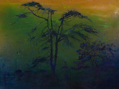Elizabeth Magill, Another green world (detail), 2025. Courtesy of Kerlin Gallery