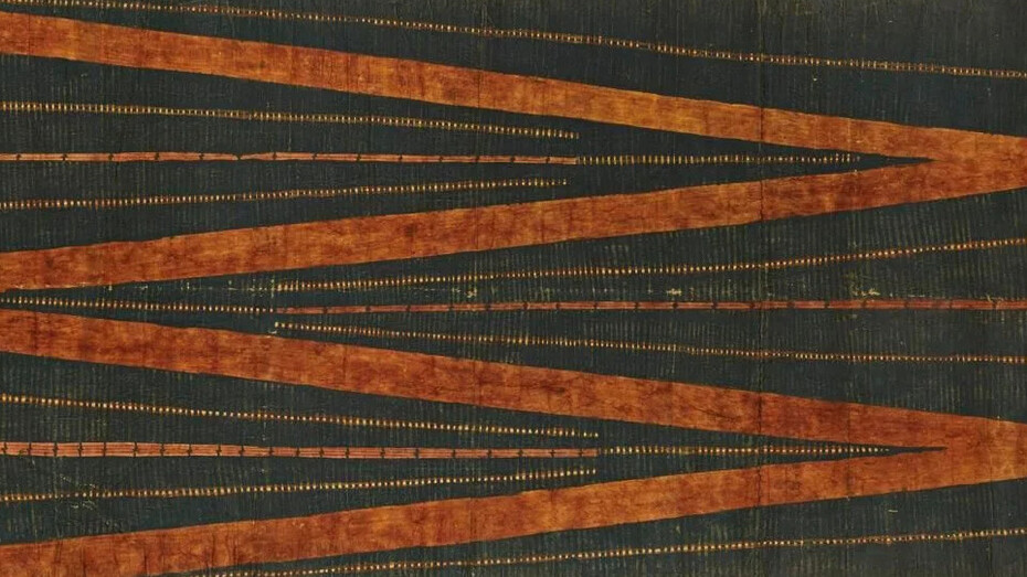 Kapa (barkcloth), mulberry bast, Hawaiʻi, possibly late 1700s–early 1800s. Courtesy of the British Museum