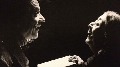 Inés Carmona Calé, Inesita, junto al actor italiano Vinicio Diamanti