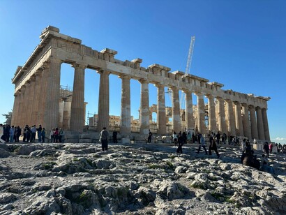 View of the Parthenon on the Acropolis, Athens, Greece