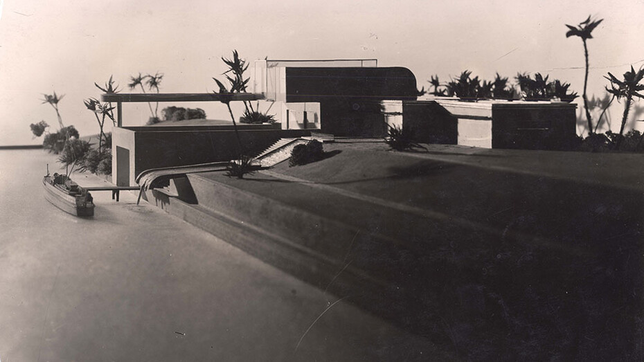 Emil Leitner, Model for the country residence of the Maharaja of Indore designed by Eckart Muthesius (two views), 1931. Courtesy of Kiran Nadar Museum of Art