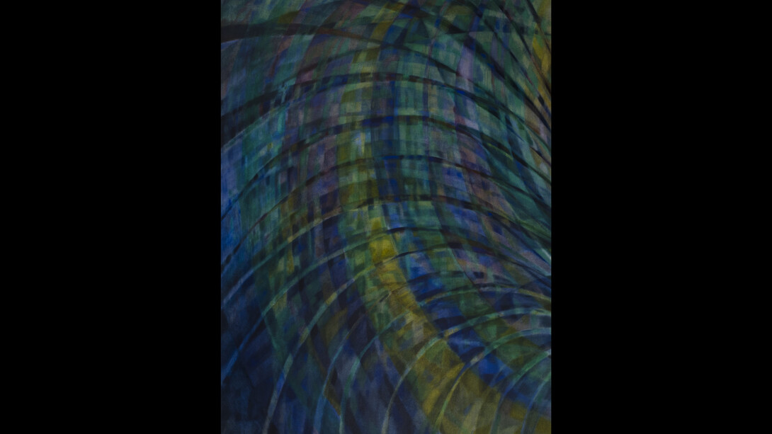 Alexia Vogel, Fronds II, oil and oil pastel on canvas, 124x179 cm. Courtesy of the Barnard Gallery