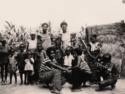 Famiglia del capo doganiere, maresciallo Lesdan Boier, Guinea Conakry, Africa