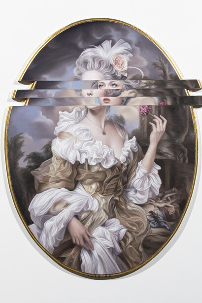 Ben Ashton, Between the bars. Courtesy of Corey Helford Gallery