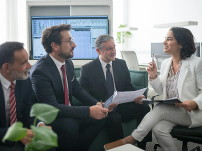 The corporate environment. Impactful decisions made in a comfortable office