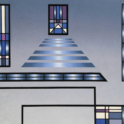 Santuario rectilíneo levitante, 1992 (detalle)