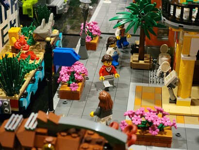 Think outside the brick: the creative art of LEGO®, exhibit view. Courtesy of the Columbus Museum of Art
