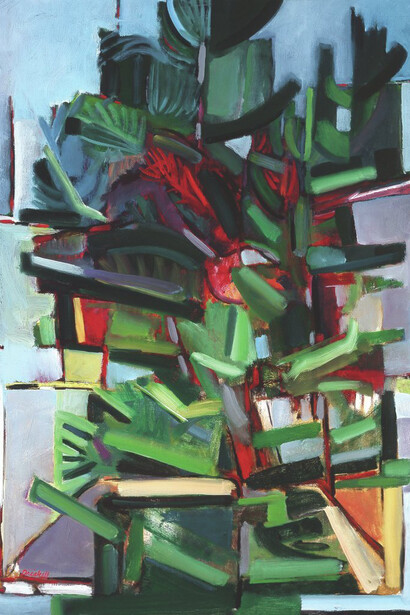 David C. Driskell, Two pines #2 (detail), 1964. Courtesy of High Museum of Art