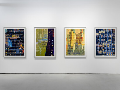 Sabine Hornig, The matter of the glazed fence, exhibition view. Courtesy of Cristina Guerra Contemporary Art 