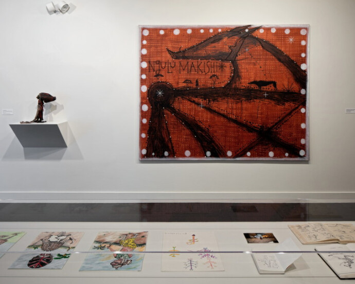 José Bedia Fieldwork, Exhibition view. Courtesy of NSU Art Museum