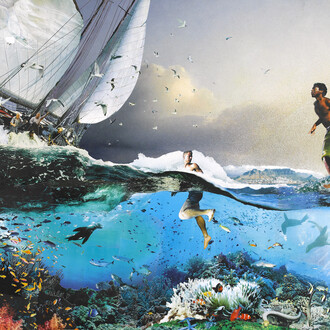 Jesus Walking on Water, 258x166 cm, Precious Light. Courtesy of Dadiani Fine Art