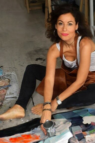 Evita Andújar in studio