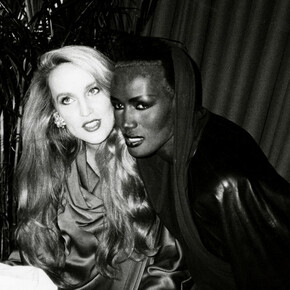 Andy Warhol, Jerry Hall and Grace Jones. Courtesy of Hedges Projects