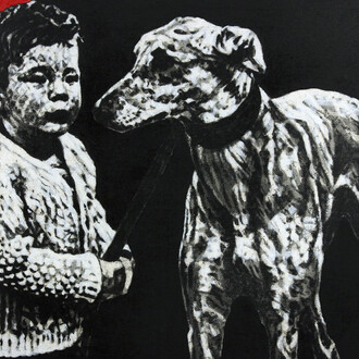 Lorcan Vallely, Boy With Greyhound