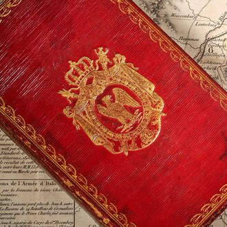 [Napoléon ier] - Plutarque, Les vies des hommes illustres. Tome Quatorzième. Paris, Louis Duprat-Duverger, 1811. Courtesy of Artcurial