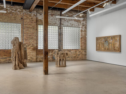 Eva Jospin, Vanishing points, exhibition view. Courtesy of Mariane Ibrahim