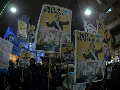 Manifestaciones en contra de Macri