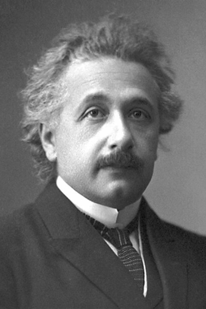Photo officielle d'Albert Einstein, Prix Nobel de la physique en 1921 