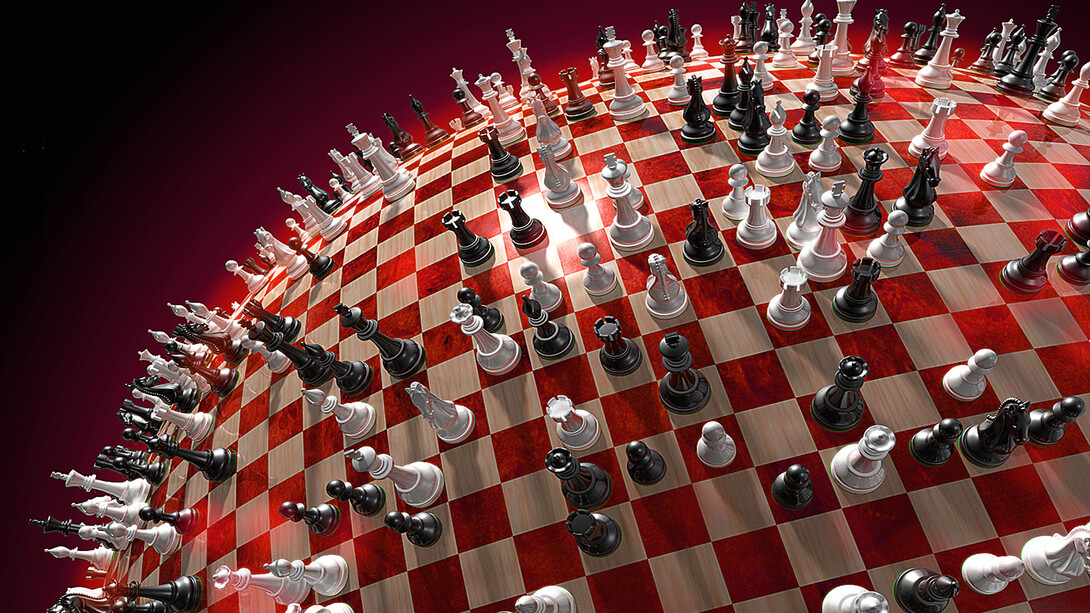 World Chessboard, 3D artwork
