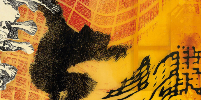 Thema Freiheit: Sigmar Polke (1941–2010), Flucht Schwarz – Rot – Gold, 1997