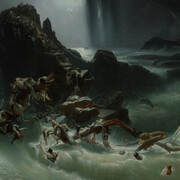Francis Danby, The deluge (detail), ?c.1840. Courtesy of the Museum of Fine Arts