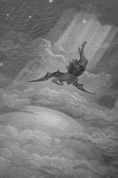 Illustrazione di Gustave Doré dell'opera di Milton "Paradise Lost", 1866