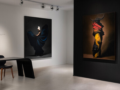 Gustavo Nazareno, Afro-latin baroque, exhibition view. Courtesy of Opera Gallery 